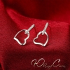 Посеребренные серьги "Моя страсть"