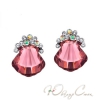 Серьги с кристаллами Swarovski "Shell"