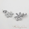 Серьги "Белые снежинки"