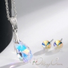 Комплект с кристаллами Swarovski "Визави"