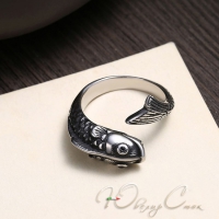 Мужское кольцо "Рыба"