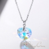 Колье с кристаллами Swarovski "Юное сердце"