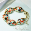 Позолоченный браслет с цветной эмалью "Фриволите"