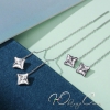 Серьги цепочки с кристаллами Swarovski "Ля Рошель"