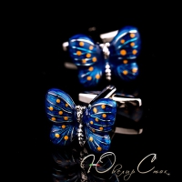 Запонки "Синие бабочки"