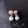 Серьги клипсы с жемчугом "Грейс"