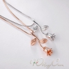 Колье покрытое розовым золотом "Rose"