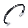 Черный каркасный мужской браслет из нержавеющей стали "Неизвестность"