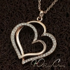 Колье "Два сердца"