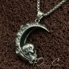Мужской кулон с черепом и цепочкой "Мефистофель"