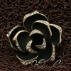 Брошь "Сверкающая роза"